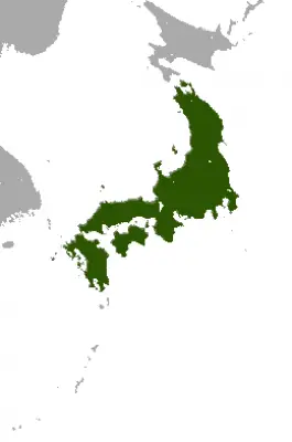 Japanese Hare habitat map