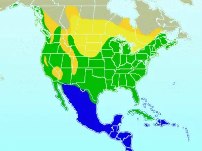 Great Blue Heron habitat map