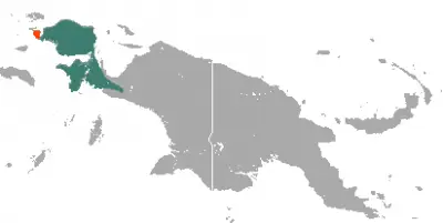 Western Long-Beaked Echidna habitat map