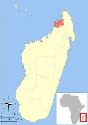 Black Lemur habitat map