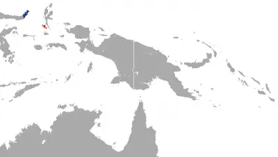 Macaca nigra карта середовища проживання