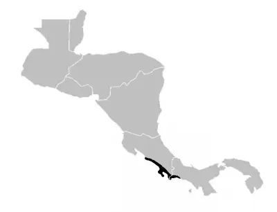 Central American Squirrel Monkey habitat map