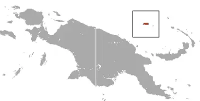 Admiralty Island cuscus habitat map