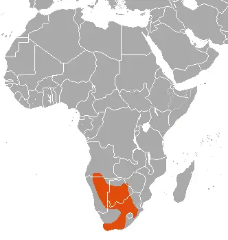 Red hartebeest habitat map