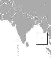 Andaman shrew habitat map