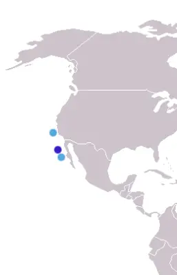 Guadalupe fur seal habitat map