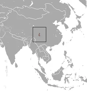 Asiatic short-tailed shrew habitat map