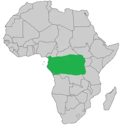 Naja annulata habitat map