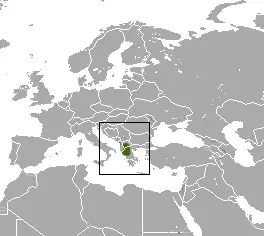 Balkan mole habitat map