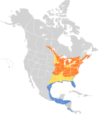 Eastern Whip-Poor-Will  habitat map