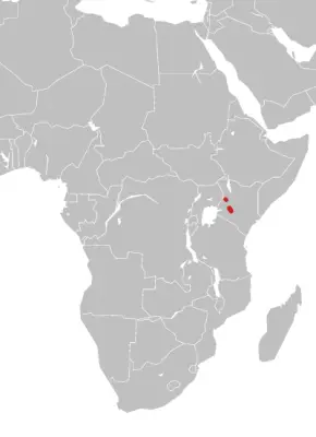 Kenya horned viper habitat map
