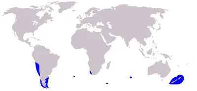 Dusky Dolphin habitat map