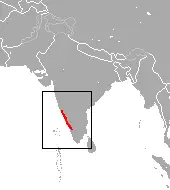 Black-footed gray langur habitat map