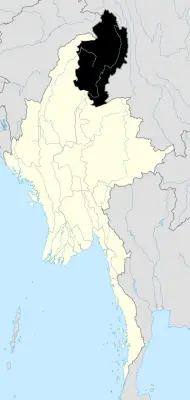 Myanmar snub-nosed monkey habitat map