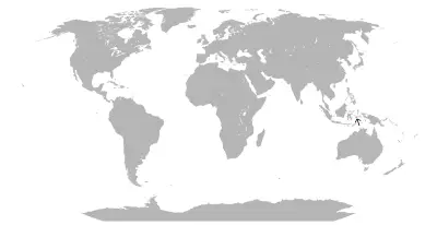 Buru dwarf kingfisher habitat map