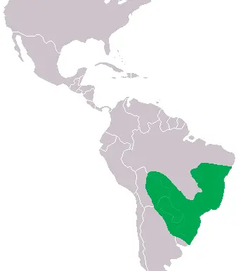 Broad-snouted caiman habitat map