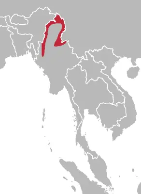 Red serow habitat map