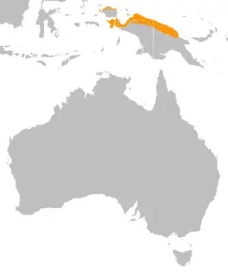 Northern cassowary habitat map