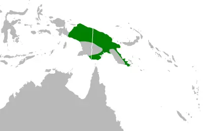 Papuan harrier habitat map
