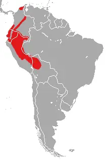 Bicolored-spined porcupine habitat map