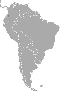 Colombian weasel habitat map