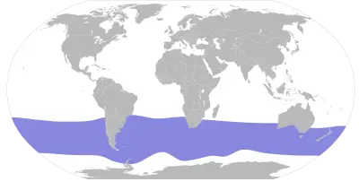 Wandering Albatross habitat map