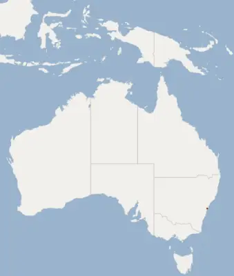 Australian myotis habitat map