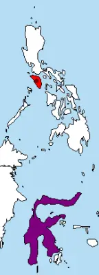 Mindoro stripe-faced fruit bat habitat map