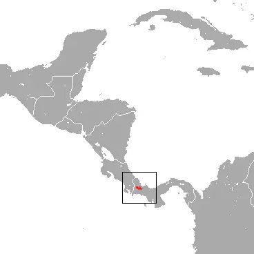 Enders's small-eared shrew habitat map