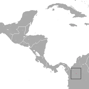 Handley's slender opossum habitat map