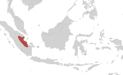 Ichthyophis sumatranus habitat map