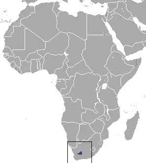 Karoo rock elephant shrew habitat map