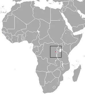 Kivu shrew habitat map