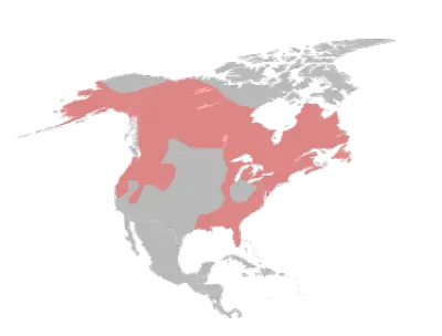 North American River Otter habitat map