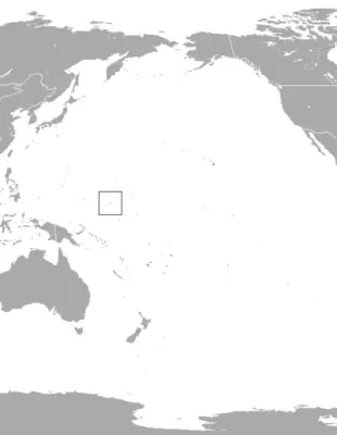 Kosrae flying fox habitat map