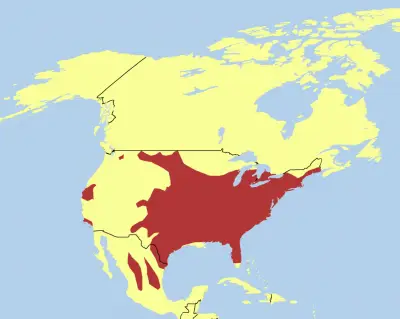 Wild Turkey habitat map