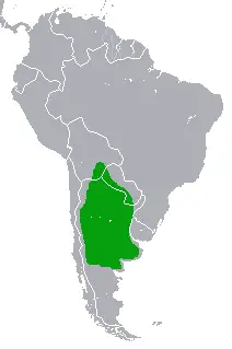 Plains viscacha habitat map