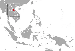 Laotian langur habitat map