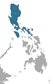 Luzon shrew habitat map