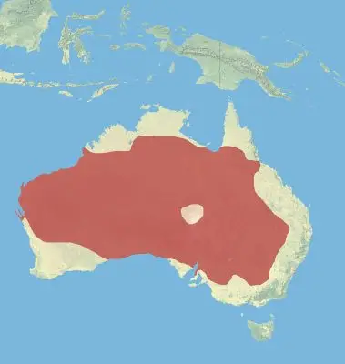 Red Kangaroo habitat map