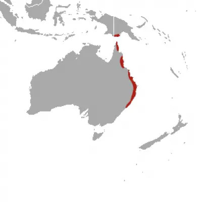 Red-Legged Pademelon habitat map
