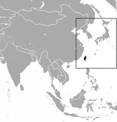 Formosan Rock Macaque habitat map