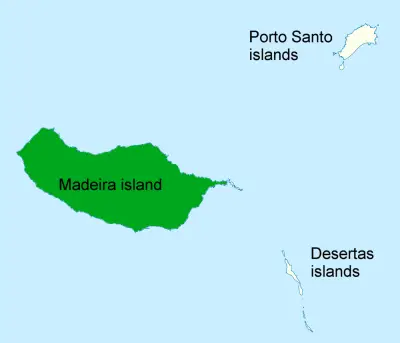 Madeira firecrest habitat map