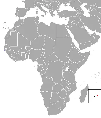 Mauritian Flying Fox habitat map