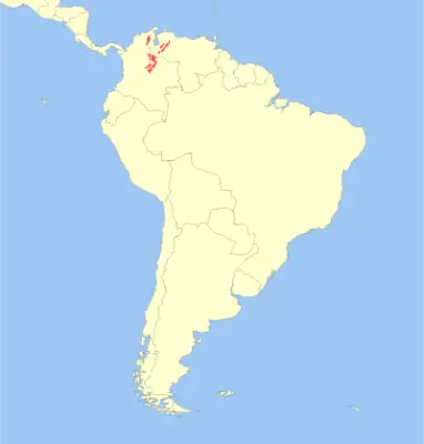 Mérida brocket habitat map