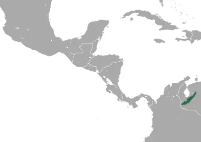 Merida small-eared shrew habitat map
