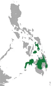 Mindanao shrew habitat map