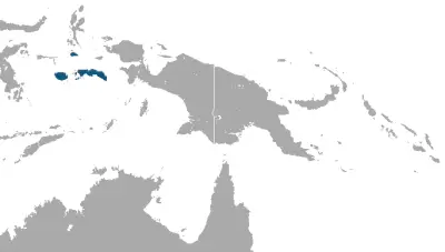 Moluccan flying fox habitat map