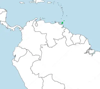 Trinidad motmot habitat map