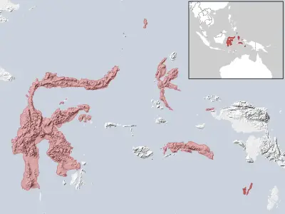 Maluku myotis habitat map
